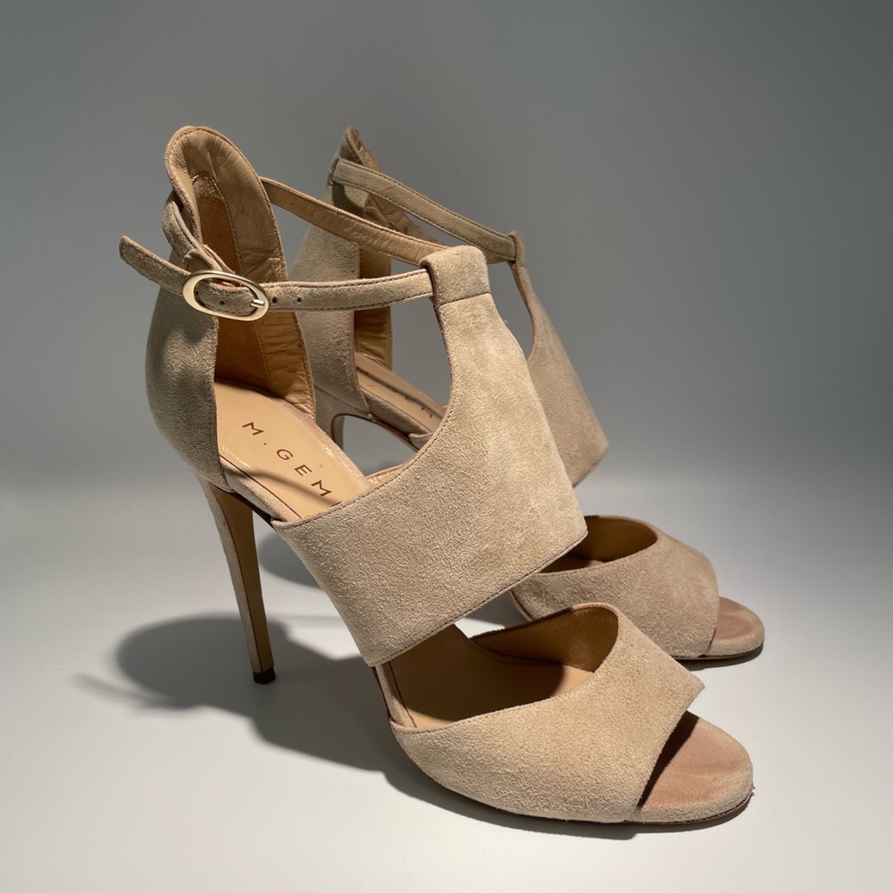 M. Gemi Tan Suede Covered Pump